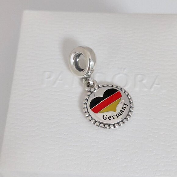 Pandora Germany Flag Exclusive Dangle Charm with box - Picture 4 of 6